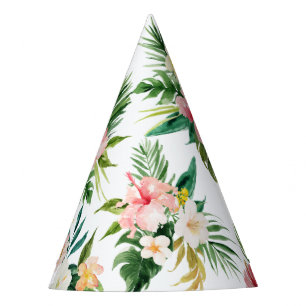 Tropische Blume Wasserfarbe Sommerhaare Party Partyhütchen