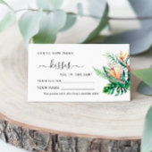 Tropische Blume Wie viele Kisses Game Cards Platzkarte