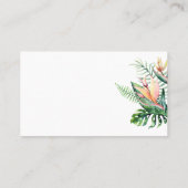 Tropische Blume Wie viele Kisses Game Cards Platzkarte (Rückseite)