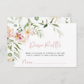 Tropische Blume - Windeln, Kinderdusche Begleitkarte (Vorne/Hinten)