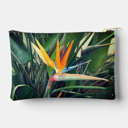 Tropische Blume Zubehörtasche (Rückseite)