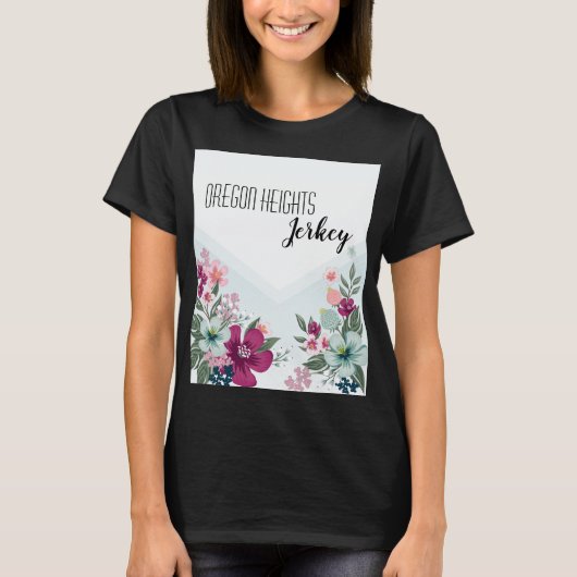 Tropische Blume zum T - Shirt personalisierter Unt (Vorderseite)