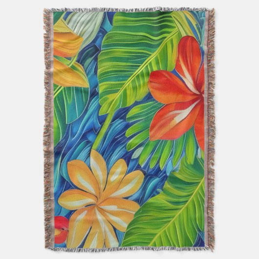 Tropische Blume Zwei Decke (Vorderseite Vertikal)