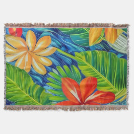 Tropische Blume Zwei Decke