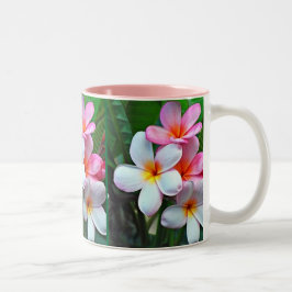 Tropische Blume Zweifarbige Tasse