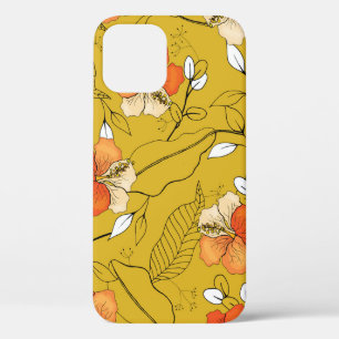 Tropische Blumen Blätter: Exotische Tapete. Case-Mate iPhone Hülle