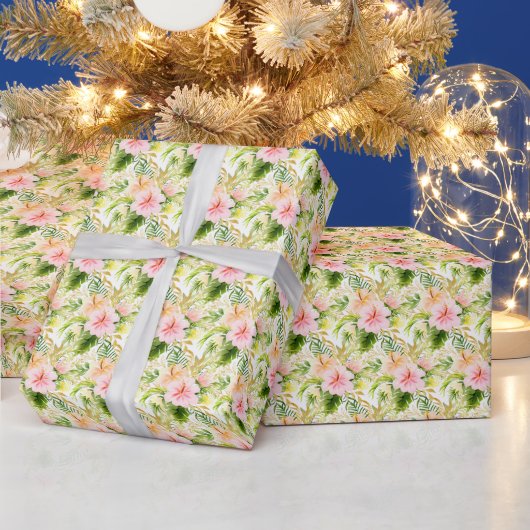 Tropische Blumen der Jungle Geschenkpapier (Feiertage)