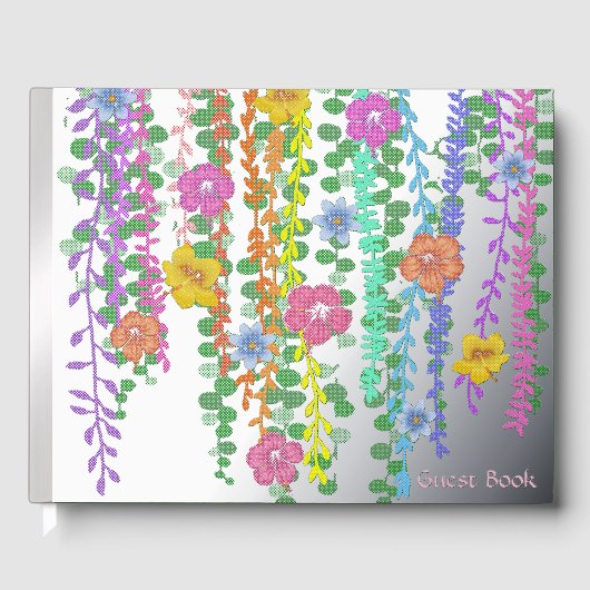 Tropische Blumen Gästebuch (Vorderseite)