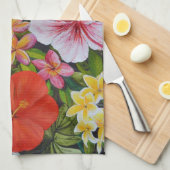 Tropische Blumen Handtuch (Viertel Falte)