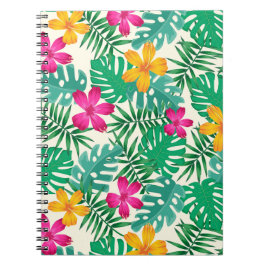 Tropische Blumen  Notizblock