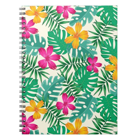 Tropische Blumen Notizblock (Vorderseite)