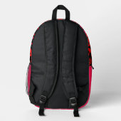 Tropische Blumen Rucksack (Rückseite)