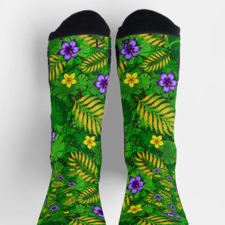 tropische Blumen Socken
