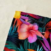 Tropische Blumen Strandtuch (Beispiel)