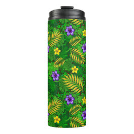 tropische Blumen Thermosbecher