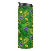 tropische Blumen Thermosbecher (Nach rechts gedreht)