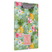 Tropische Blumen u. Ananas | addieren Ihre Klemmbrett (Rechts)