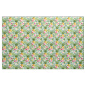 Tropische Blumen u. Ananas Stoff (Fat Quarter (45,7 x 55,9 cm))