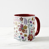 Tropische Blumen Überraschung Tasse (VorderseiteRechts)