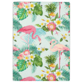 Tropische Blumen und Vögel | addieren Ihre Klemmbrett (Rückseite)