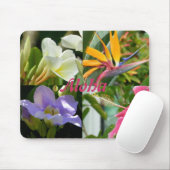 Tropische Blumen von HibiskusPlumeria Kauais Mousepad (Mit Mouse)