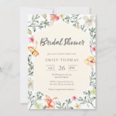 Tropische Blumendusche Einladung (Vorderseite)