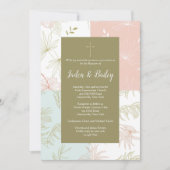 Tropische Blumeneinladung Einladung (Vorderseite)