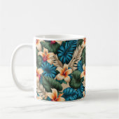 Tropische Blumenfantasie Kaffeetasse (Links)