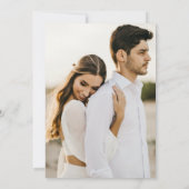 Tropische Blumengärten Hochzeitsfeier Foto Arch Save The Date (Rückseite)