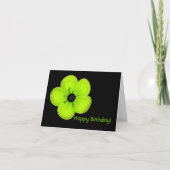 Tropische Blumengeburtstags-Karte Karte (Vorderseite)