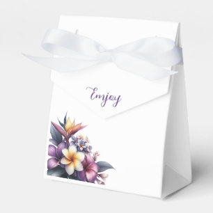 Tropische Blumenhochzeit Geschenkschachtel