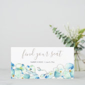 Tropische Blumenhochzeit - Ihr Sitzzeichen (Stehend Vorderseite)