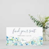 Tropische Blumenhochzeit - Ihr Sitzzeichen (Stehend Vorderseite)