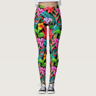 Tropische BlumenLeggins Leggings