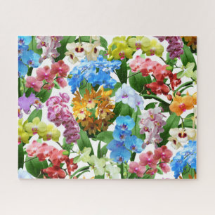Tropische Blumenorchideen Puzzle