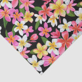 Tropische Blüte in Schwarz Seidenpapier (Detail)