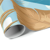 Tropische Blüte mit üppigen Blätter und exotischen Geschenkpapier (Rolleneckpunkt)