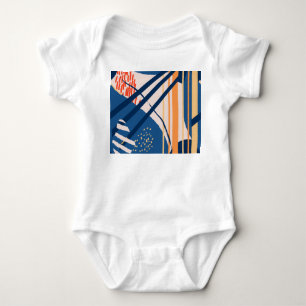 Tropische Blüte: Moderner Führer Baby Strampler