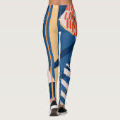 Tropische Blüte: Moderner Führer Leggings (Rückseite)