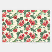 Tropische Blüten des weißen Lotus Geschenkpapier Set (Vorderseite 3)