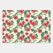 Tropische Blüten des weißen Lotus Geschenkpapier Set (Vorderseite)