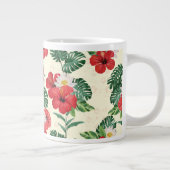 Tropische Blüten des weißen Lotus Jumbo-Tasse (Rechts)