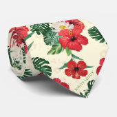 Tropische Blüten des weißen Lotus Krawatte (Gerollt)