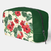 Tropische Blüten des weißen Lotus Waschbeutel (Rechte Ecke)