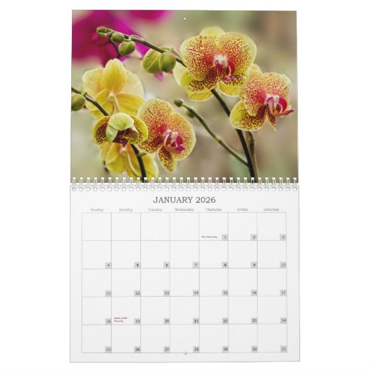 Tropische Blüten Kalender (Jan 2026)