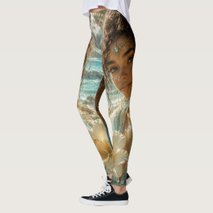 Tropische Blütenfeen: Meerwind-Verzauberin Leggings