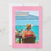 Tropische Blütenfeier Einladung (Rückseite)