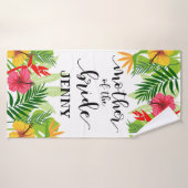Tropische Blütenmutter des Brautgeschenks Badehandtuch (Badehandtuch)