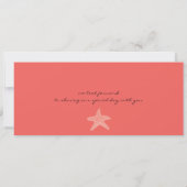 Tropische Boarding-Durchlauf-Hochzeits-Einladung Einladung (Rückseite)