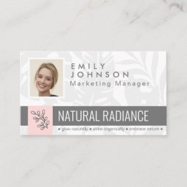 Tropische Botanicals Pink Beauty Foto & Logos Mita Visitenkarte